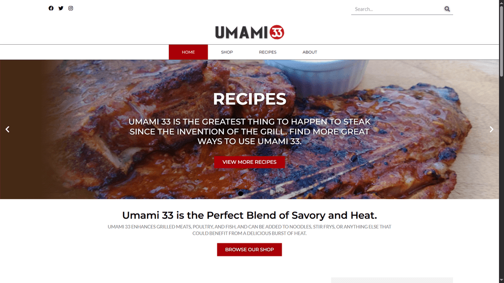 UMAMI 33 - Web Design & Development
